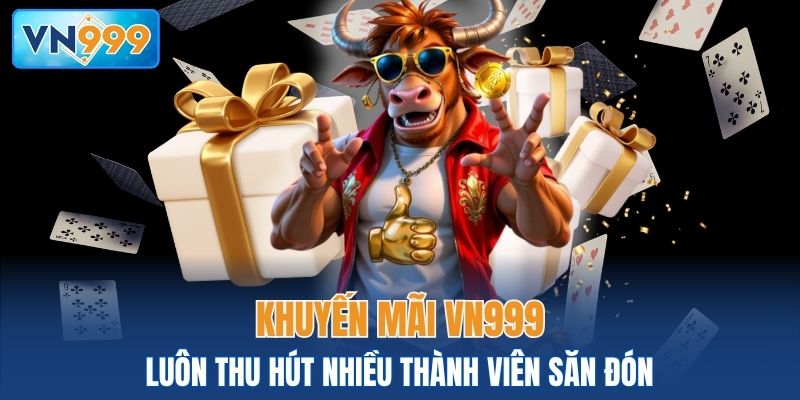 Khuyến mãi VN999 luôn thu hút nhiều thành viên săn đón